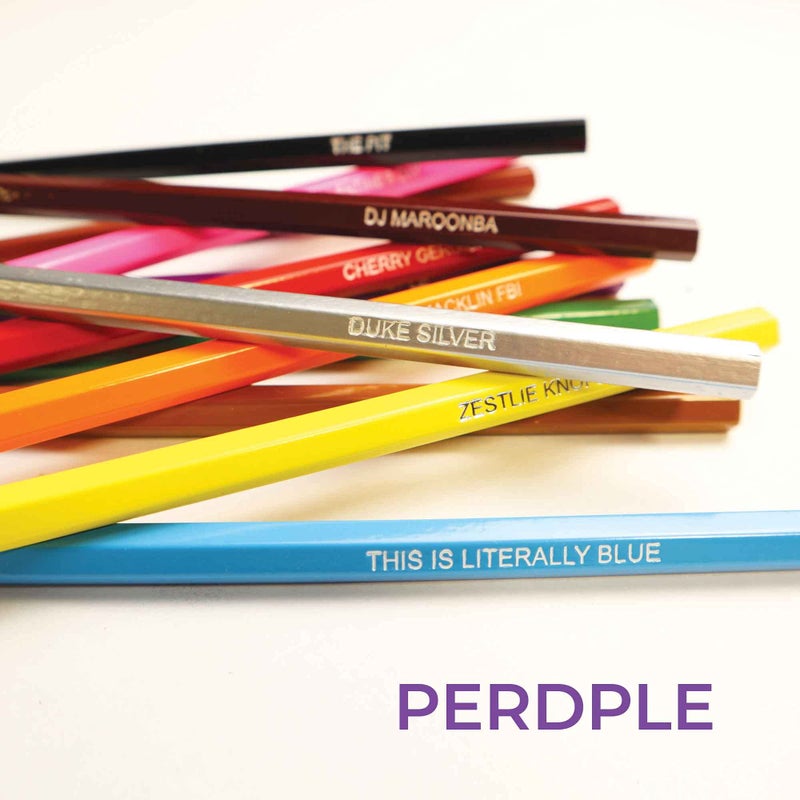 Pun Labs Colors & Recreation-Themed Colored Pencil Set for Fans of Parks & Rec | Set of 12 Parody Pencils with Clever Show References | Each Pencil Foil-Stamped with Fun Quotes | Ideal Gift - Image 5